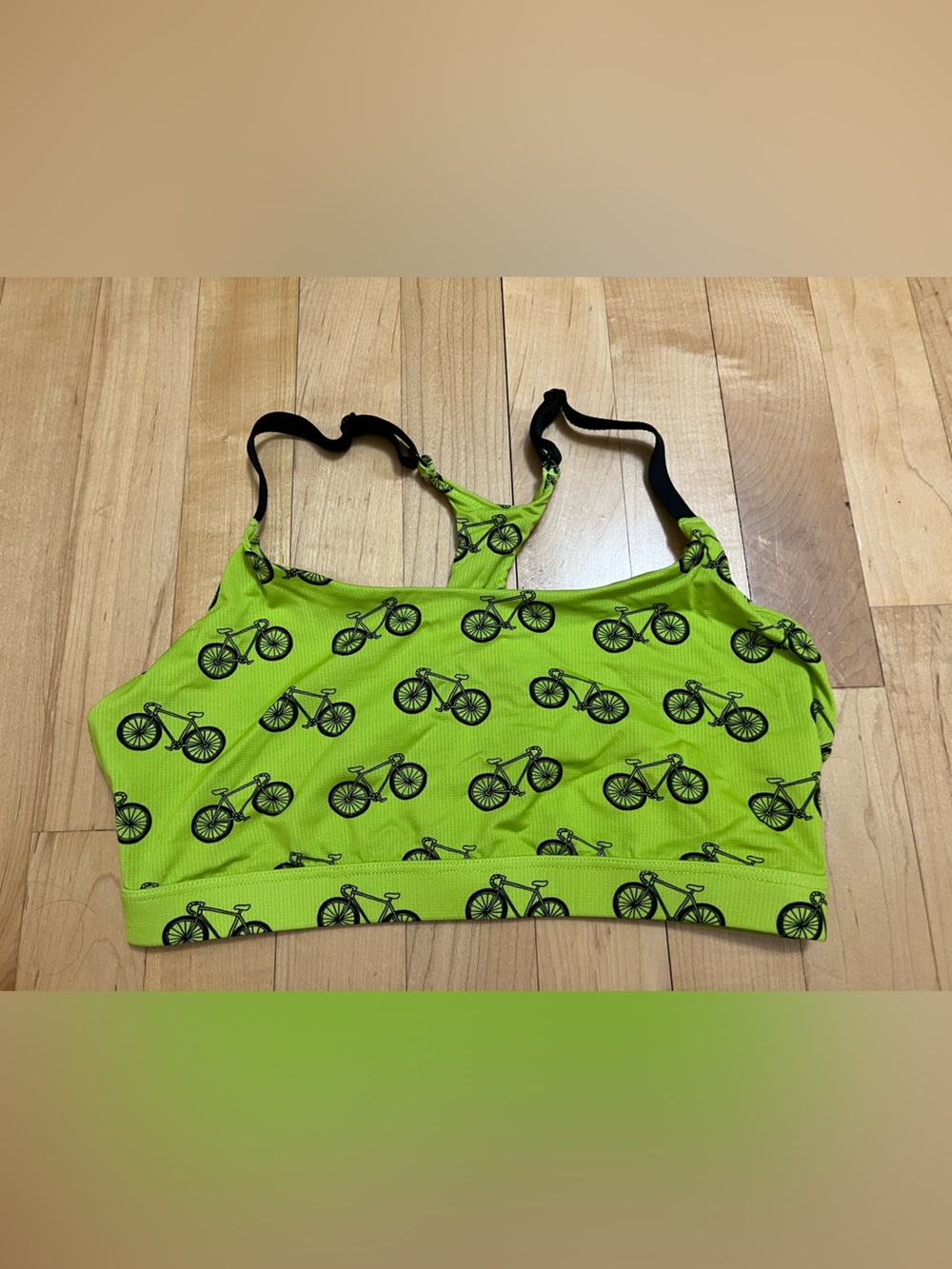 Me Undies Bike Print Lounge Bra Size Large
